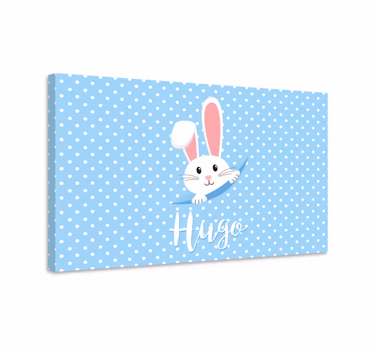 Quadros decorativos personagens coelho espiando surpresa - TenStickers