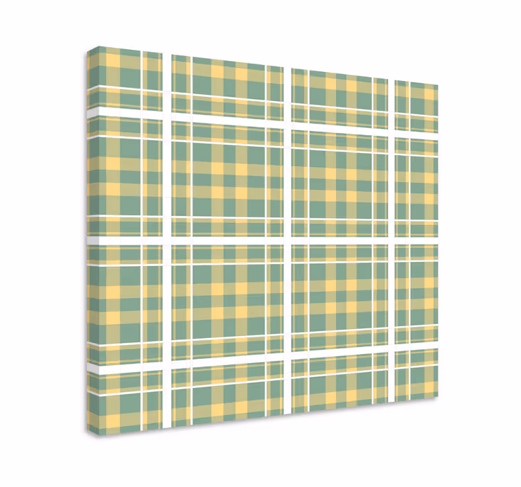 Quadro decorativo ornamental com estampa xadrez - TenStickers