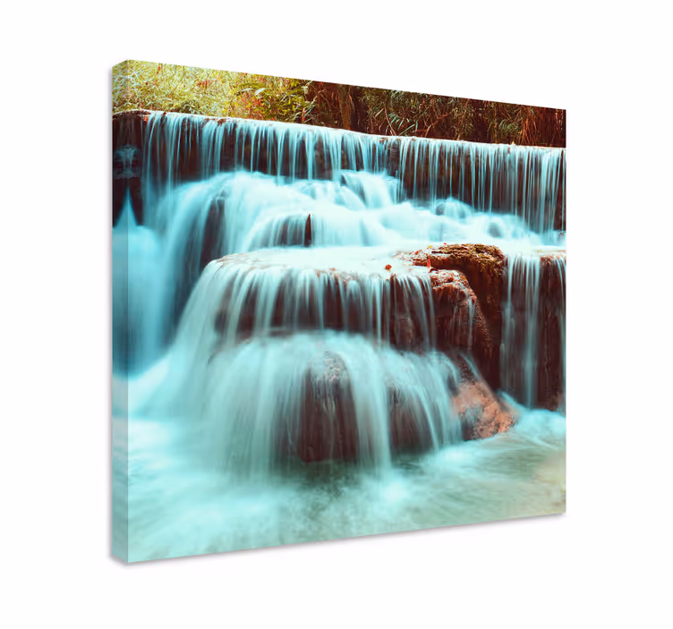 Quadro de paisagem cachoeiras fluindo - TenStickers