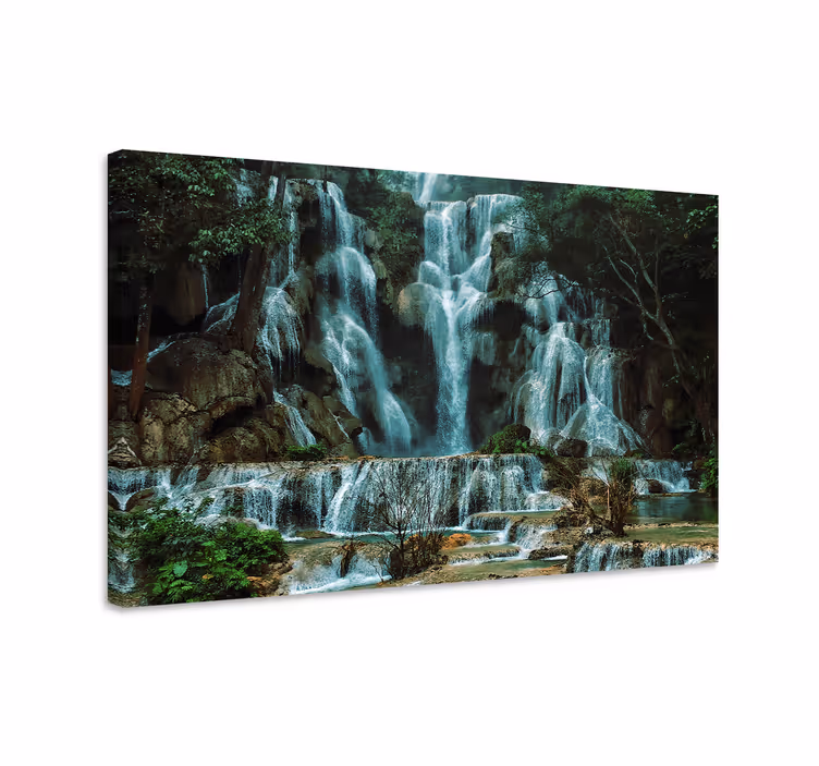 Quadro de paisagem grande queda d'Água - TenStickers