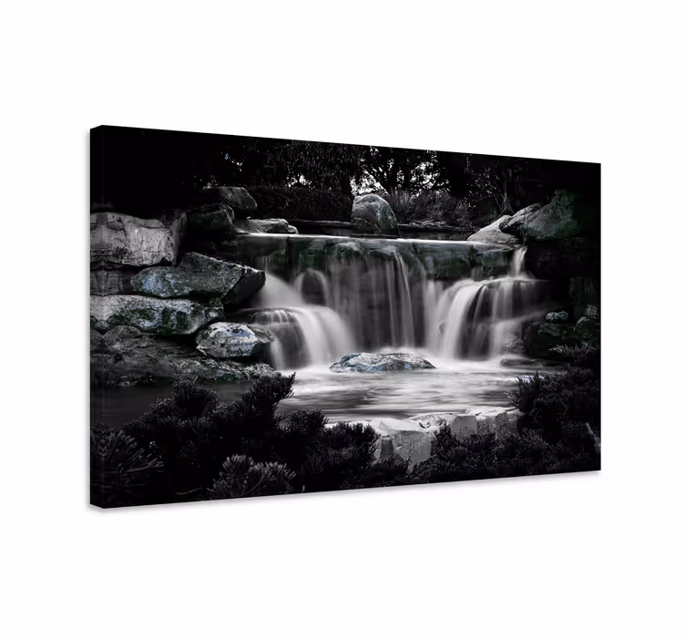 Quadro de paisagem quedas serenas em cascata - TenStickers