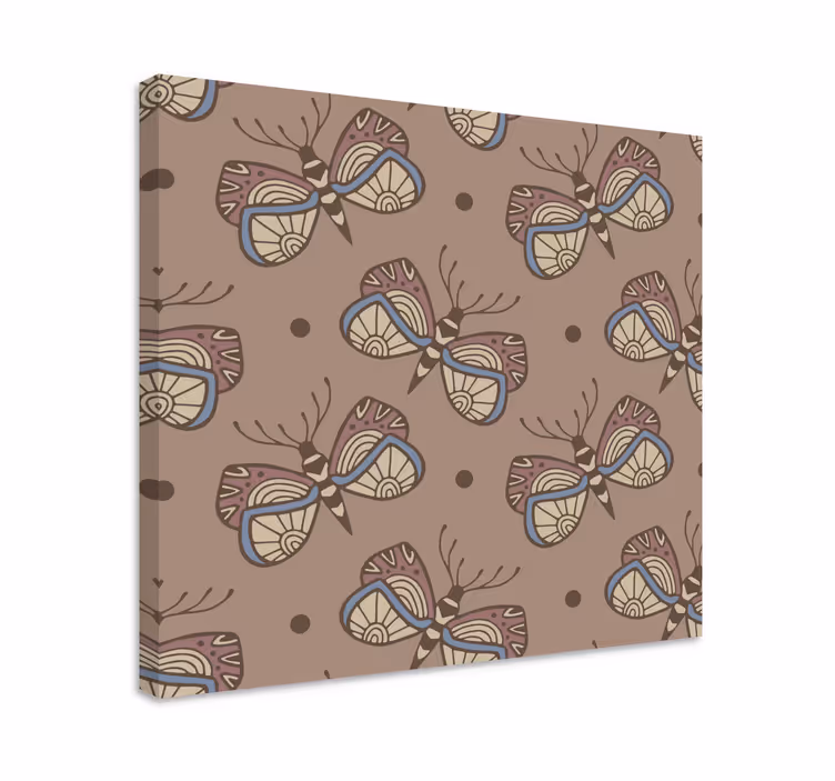 Quadro de borboletas com padrão intricado - TenStickers