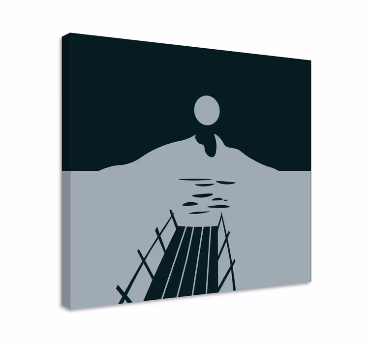 Quadro de paisagem píer sobre a Água - TenStickers