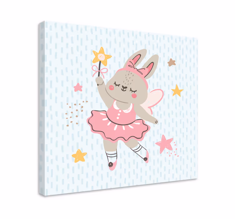 Quadros com pessoas bailarina coelha fada - TenStickers