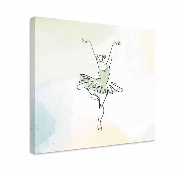 Quadro bailarina movimento elegante do ballet - TenStickers