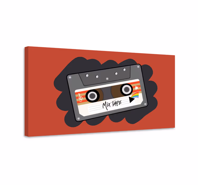 Quadro de música design de mixtape retrô - TenStickers