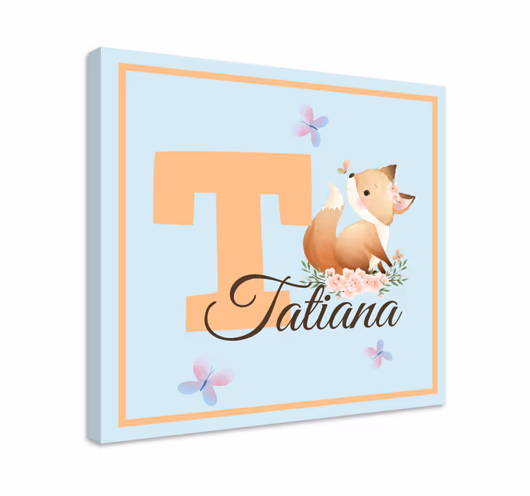 Quadro para bebê raposa amiga t - TenStickers