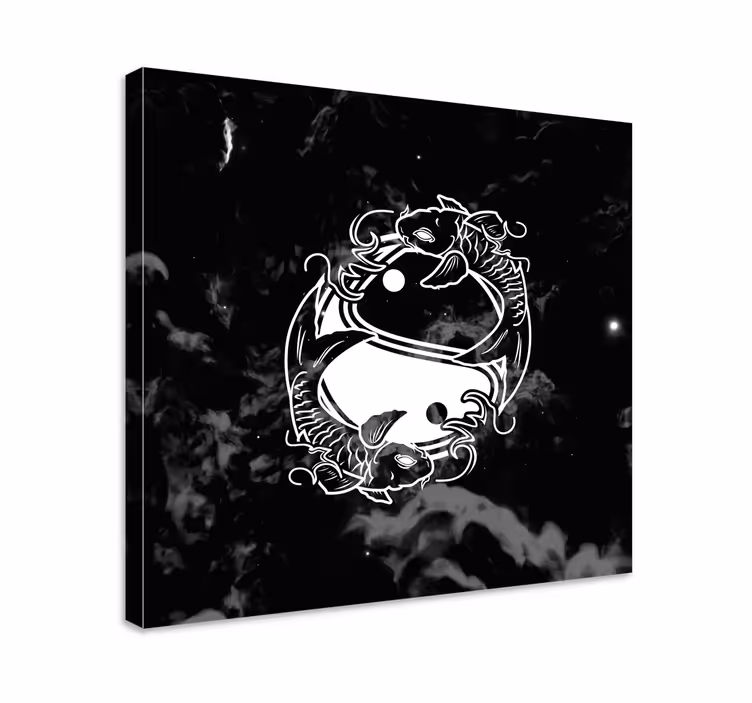 Quadro zen Peixe equilíbrio yin yang - TenStickers