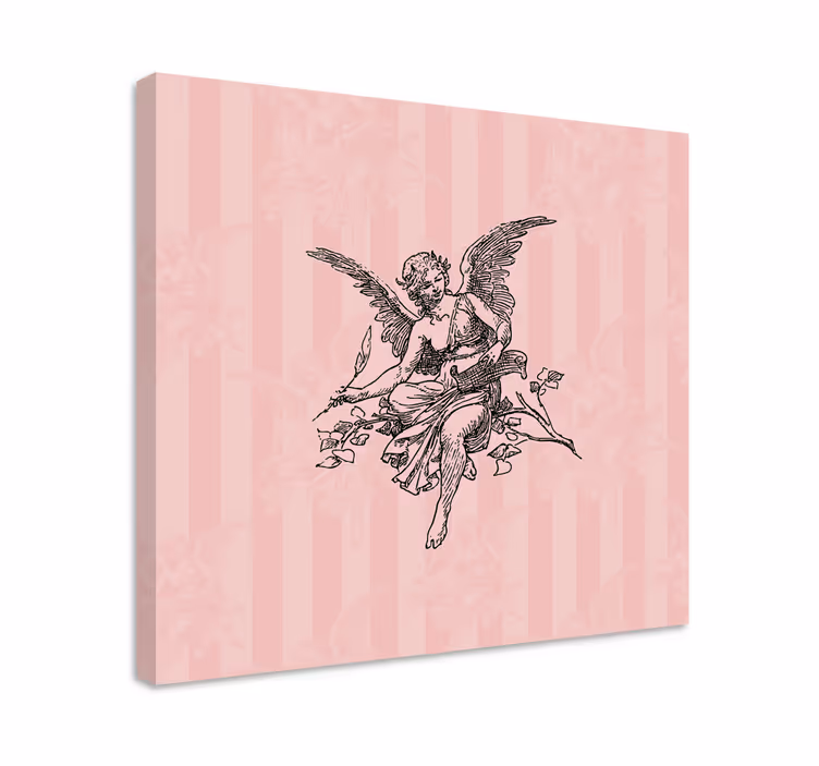 Quadro de arte figura querubim graça - TenStickers