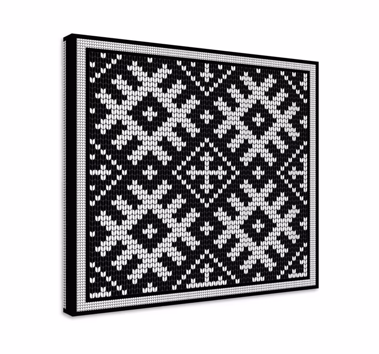 Quadro decorativo moderno com design de padrão elegante - TenStickers
