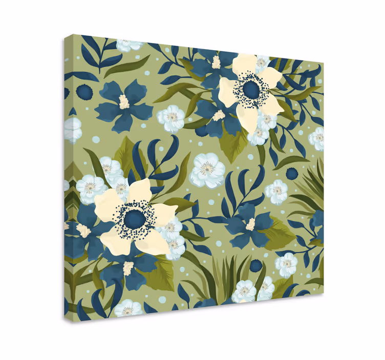 Quadro para quarto Padrão de flores coloridas de verão - TenStickers