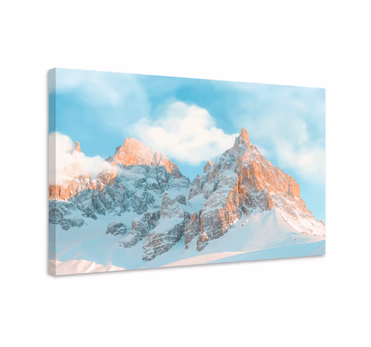 Quadro de paisagem picos de montanhas majestosas - TenStickers
