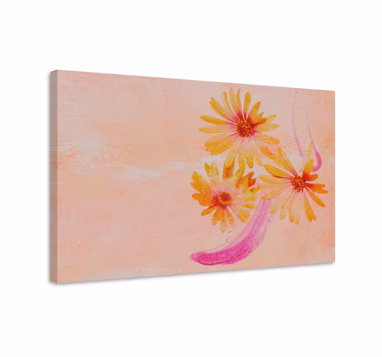 Quadro de flores toque floral iluminado - TenStickers