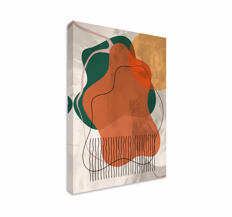 Quadro decorativo moderno formas naturais livres - TenStickers