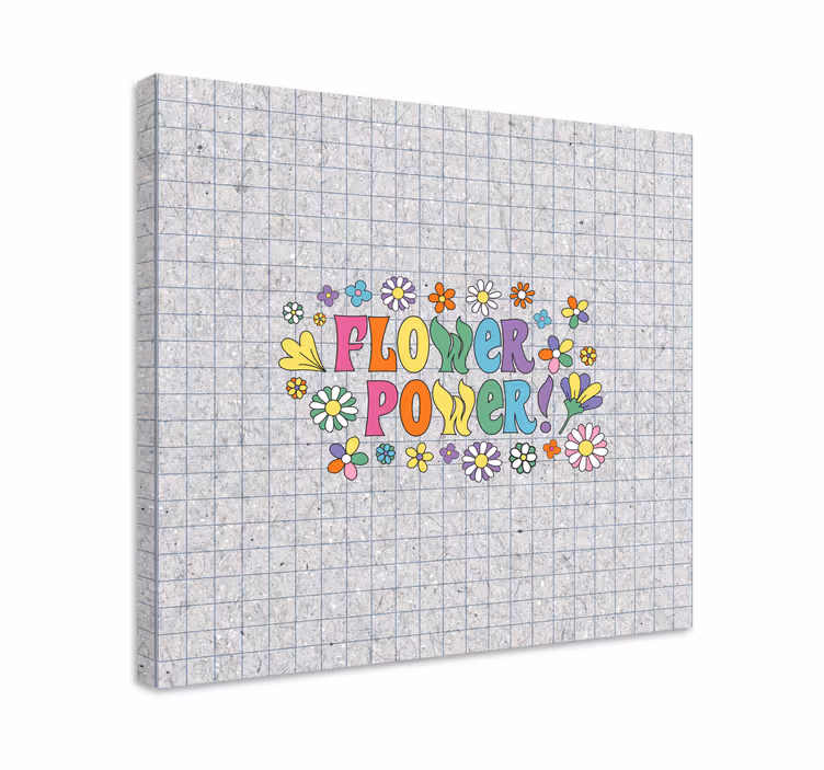 Quadro de flores com design poder das flores - TenStickers