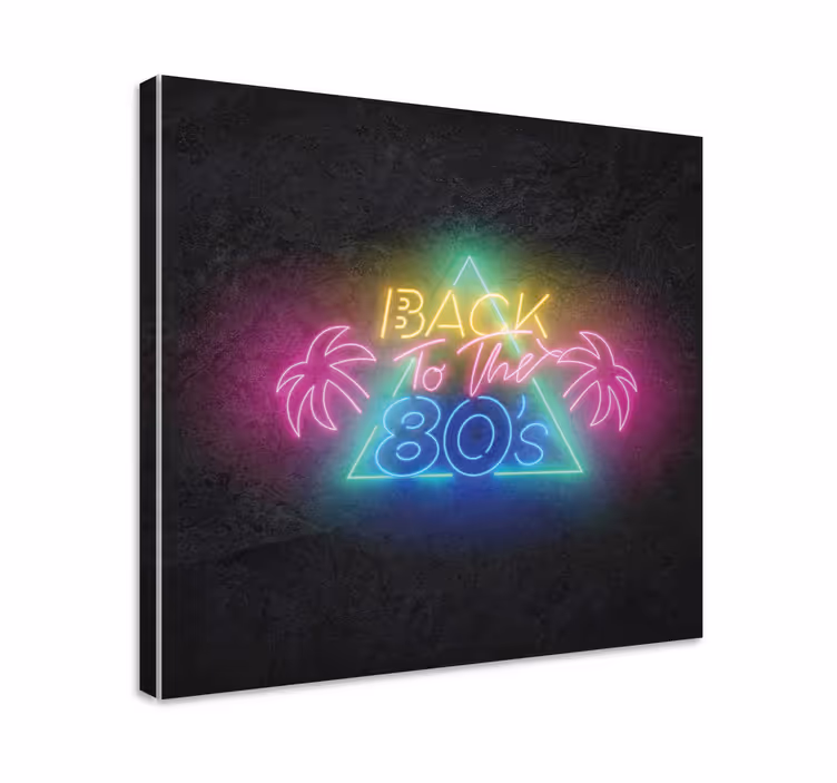 Quadro com letras frase neon retrô - TenStickers
