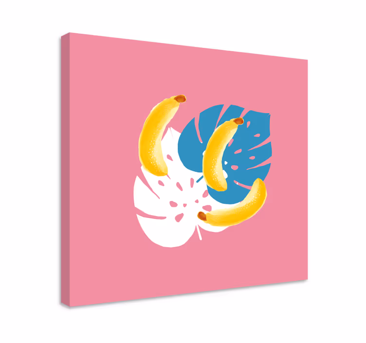 Quadro decorativo de vinícola exibição de bananas tropicais - TenStickers