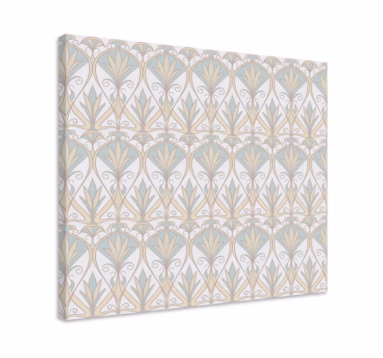 Quadro decorativo ornamental com padrão floral elegante - TenStickers