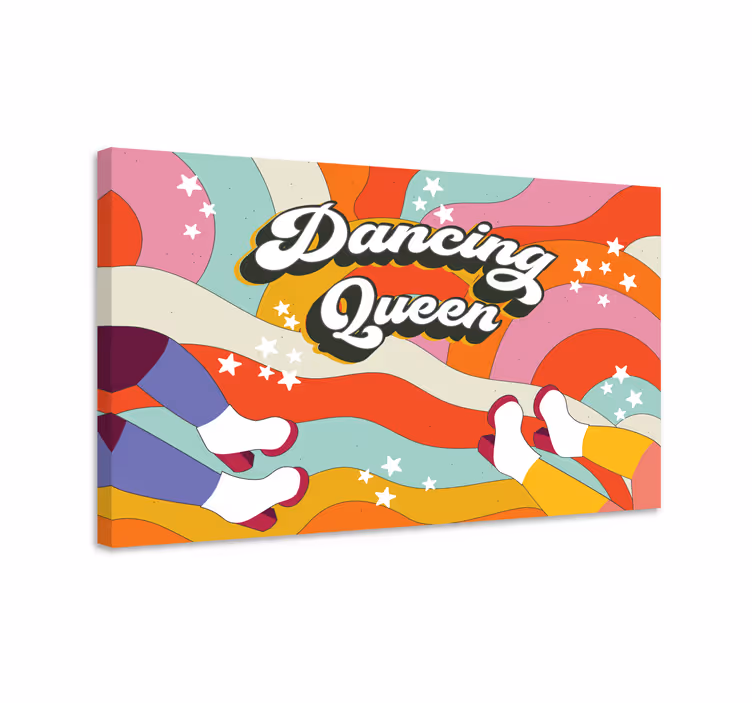 Quadro decorativo nórdico movimento dos pés dançantes - TenStickers