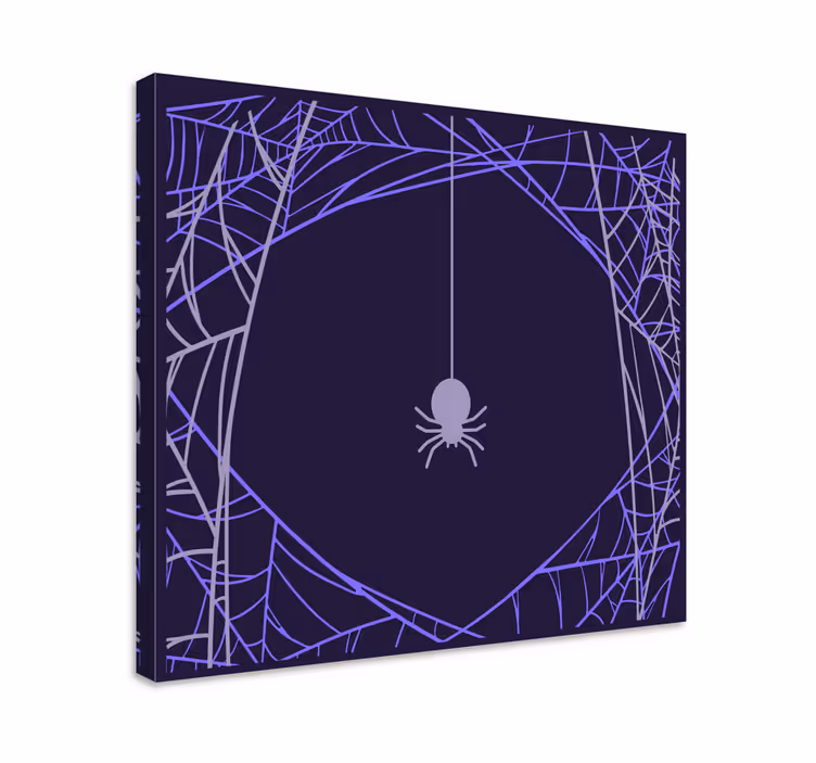 Quadro moderno Sombra roxa teia de aranha escura - TenStickers