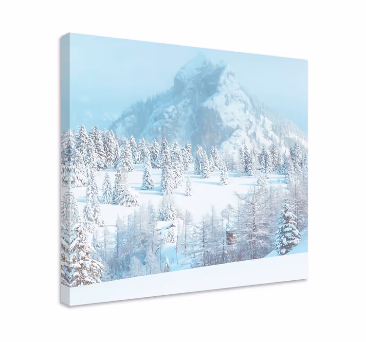 Quadro de paisagem vista da montanha nevada - TenStickers