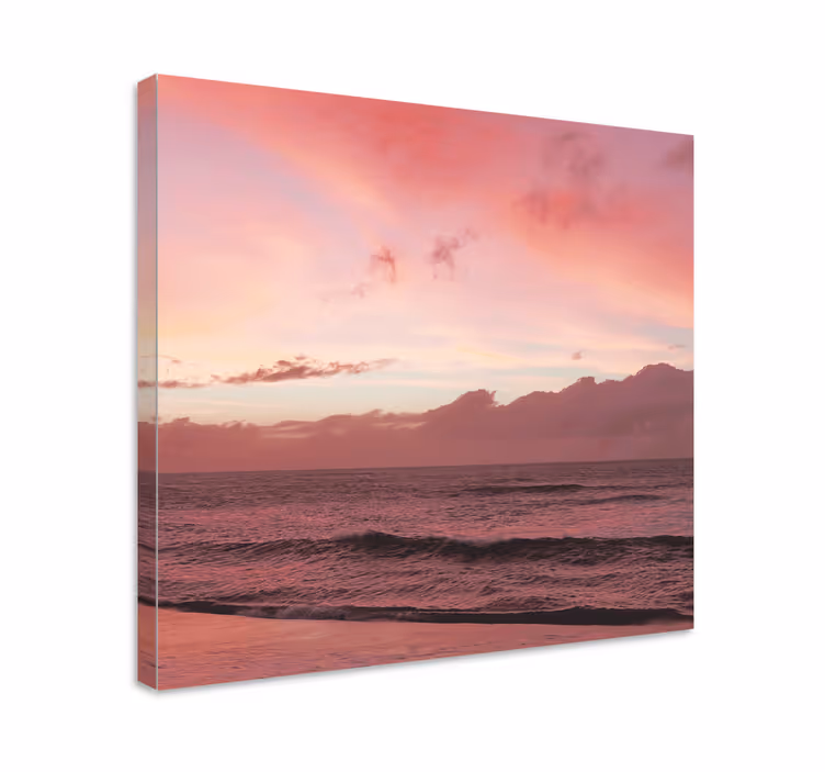 Quadro de paisagem pôr do sol calmante no oceano - TenStickers
