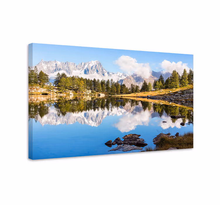 Quadro de paisagem reflexo nas montanhas - TenStickers
