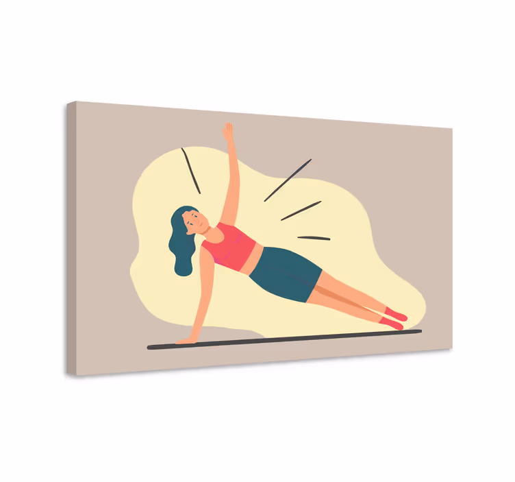 Quadros de desportos poses de fitness - TenStickers