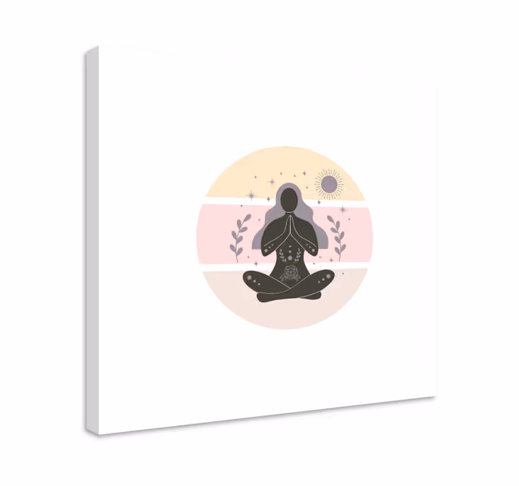 Quadro buda posição de meditação - TenStickers
