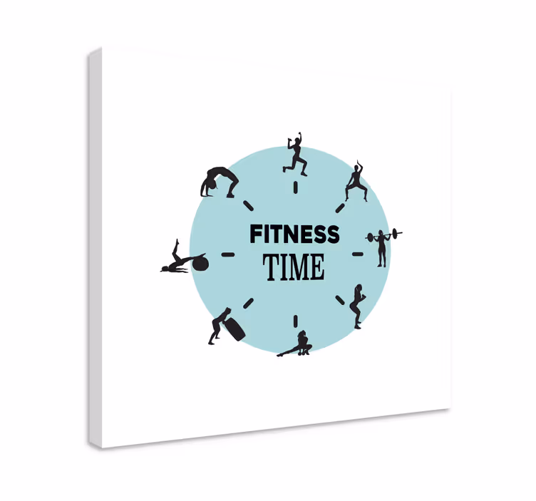 Quadros de desportos relógio de tempo fitness - TenStickers
