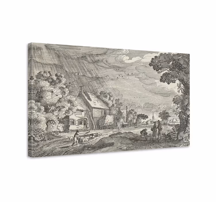 Quadro vintage Paisagem de miragem - TenStickers