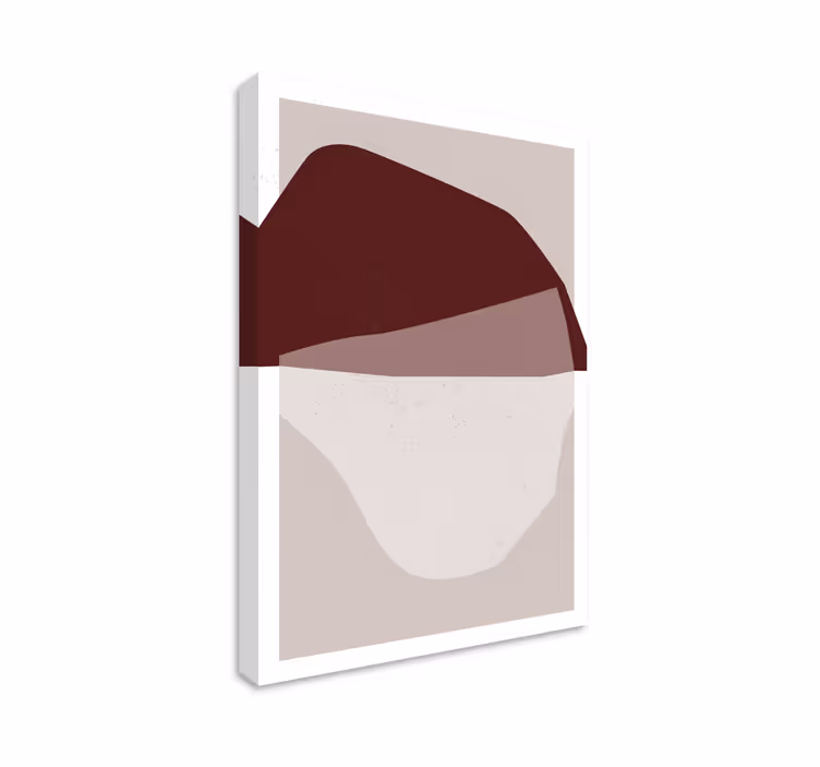 Quadro decorativo moderno fusão de formas abstratas - TenStickers