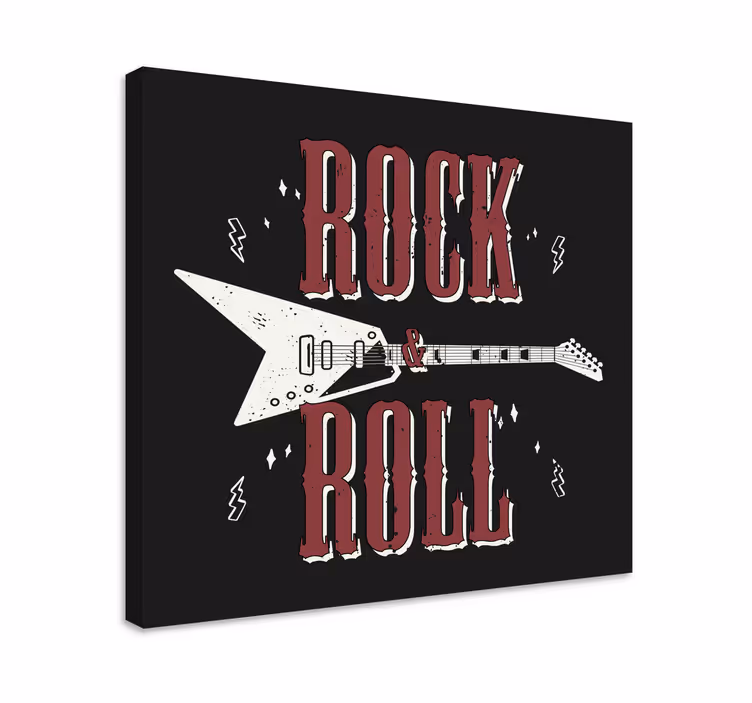 Quadro de música vibrações de guitarra elétrica - TenStickers