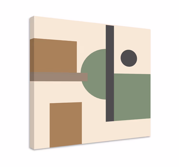 Quadro decorativo moderno formas geométricas conceituais - TenStickers