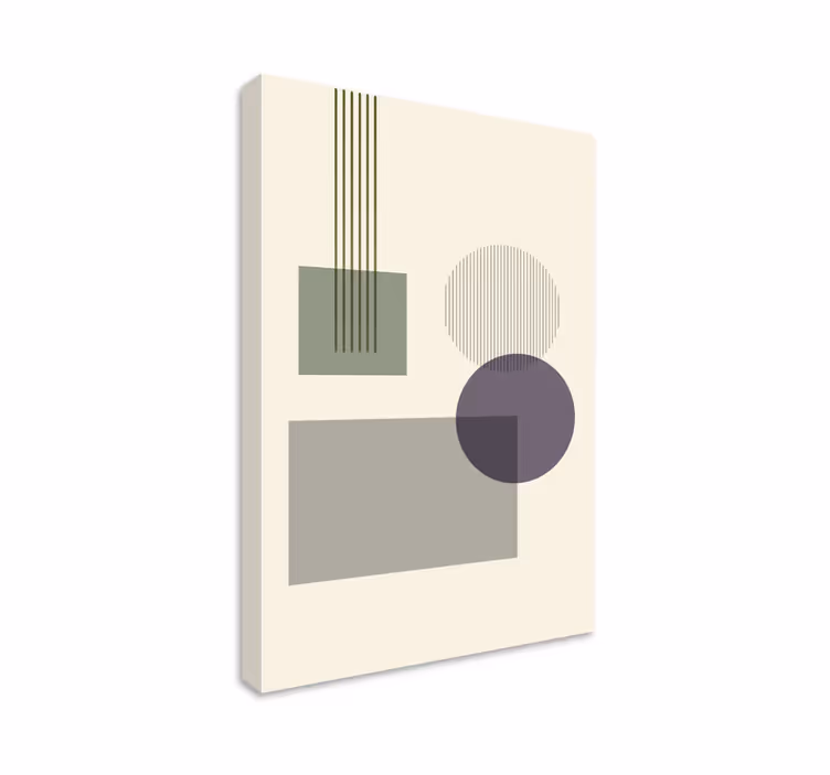 Quadro moderno Formas geométricas suaves - TenStickers
