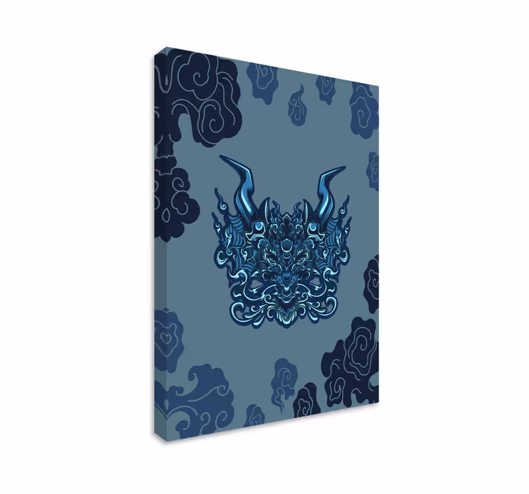 Quadro com mandala inspirada em dragão - TenStickers