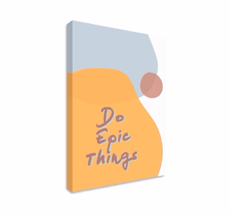 Quadro com letras para fazer coisas épicas - TenStickers