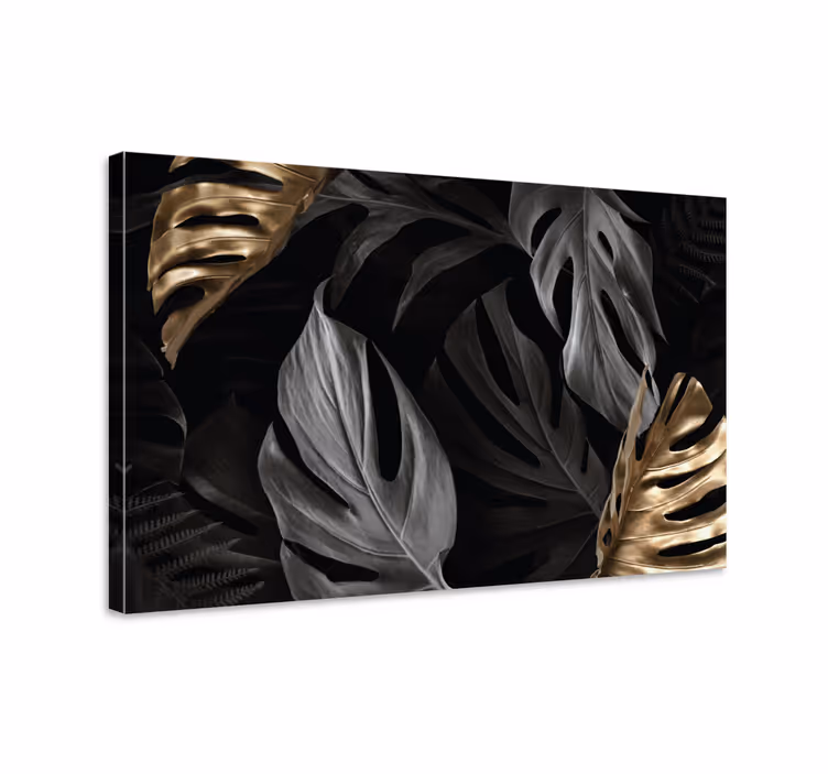Quadro de plantas Folhas tropicais elegantes - TenStickers