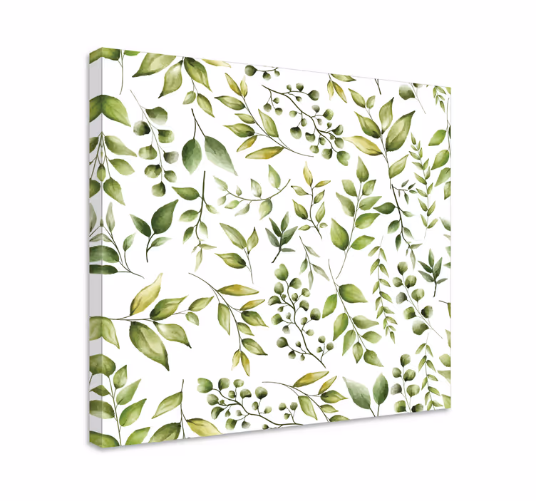 Quadro de plantas Folhas de eucalipto em aquarela - TenStickers
