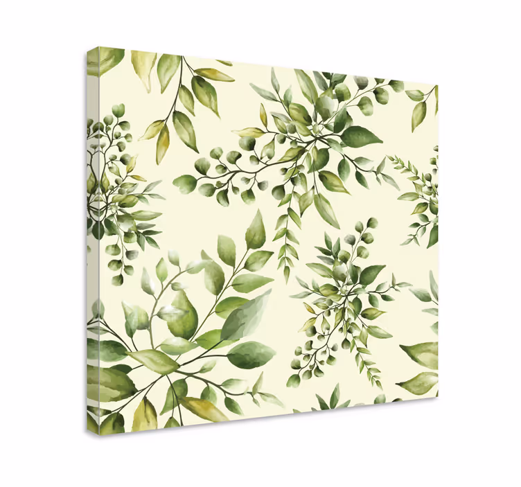 Quadro de flores florescer de folhagens delicadas - TenStickers