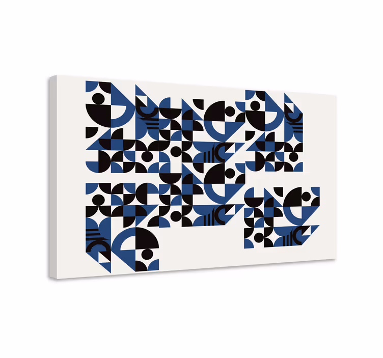 Quadro de figuras geométricas padrões dinâmicos - TenStickers