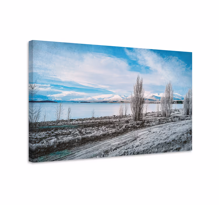Quadro de paisage cenário sereno do lago - TenStickers