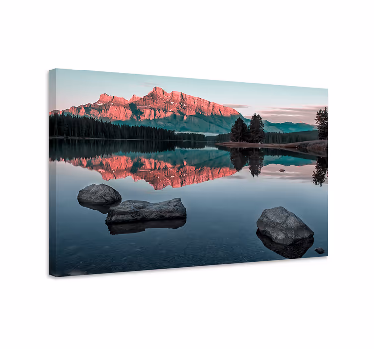 Quadro de paisage reflexos serenos nas montanhas - TenStickers