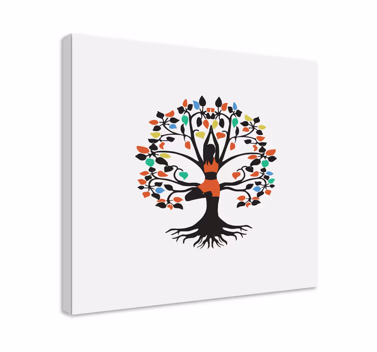 Quadro de flores essência arbórea da vida - TenStickers