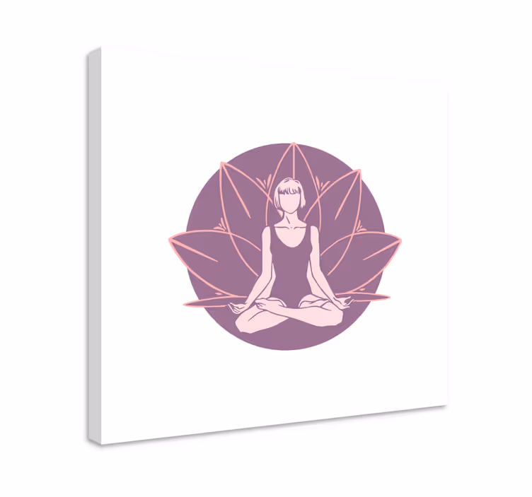 Quadro decorativo zen posição da serenidade - TenStickers