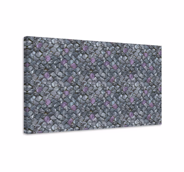 Quadro decorativo ornamental padrão geométrico de pedra - TenStickers