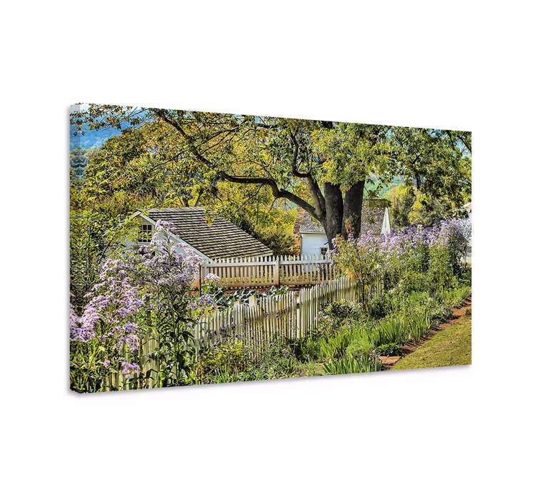 Quadro de paisagem caminho encantador do jardim - TenStickers