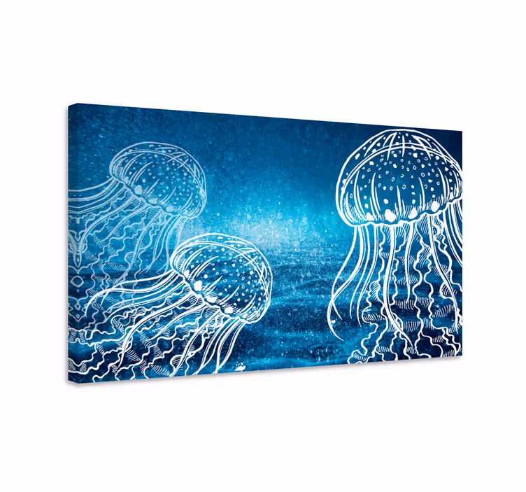 Quadro náutico vida marinha das Águas-vivas - TenStickers