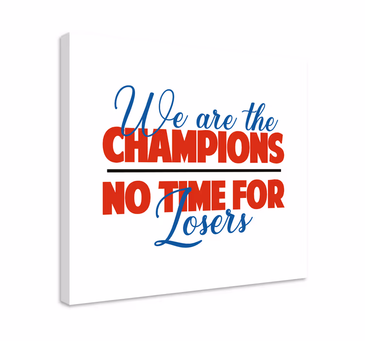 Quadro com letras espírito de campeões - TenStickers