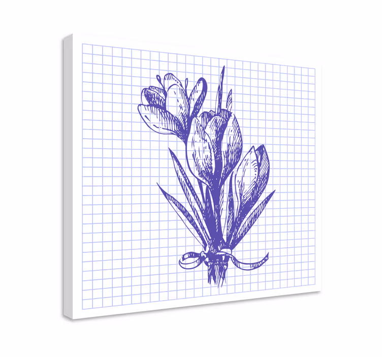Quadro de flores arranjo floral vibrante - TenStickers